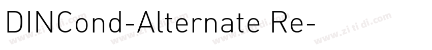 DINCond-Alternate Re字体转换